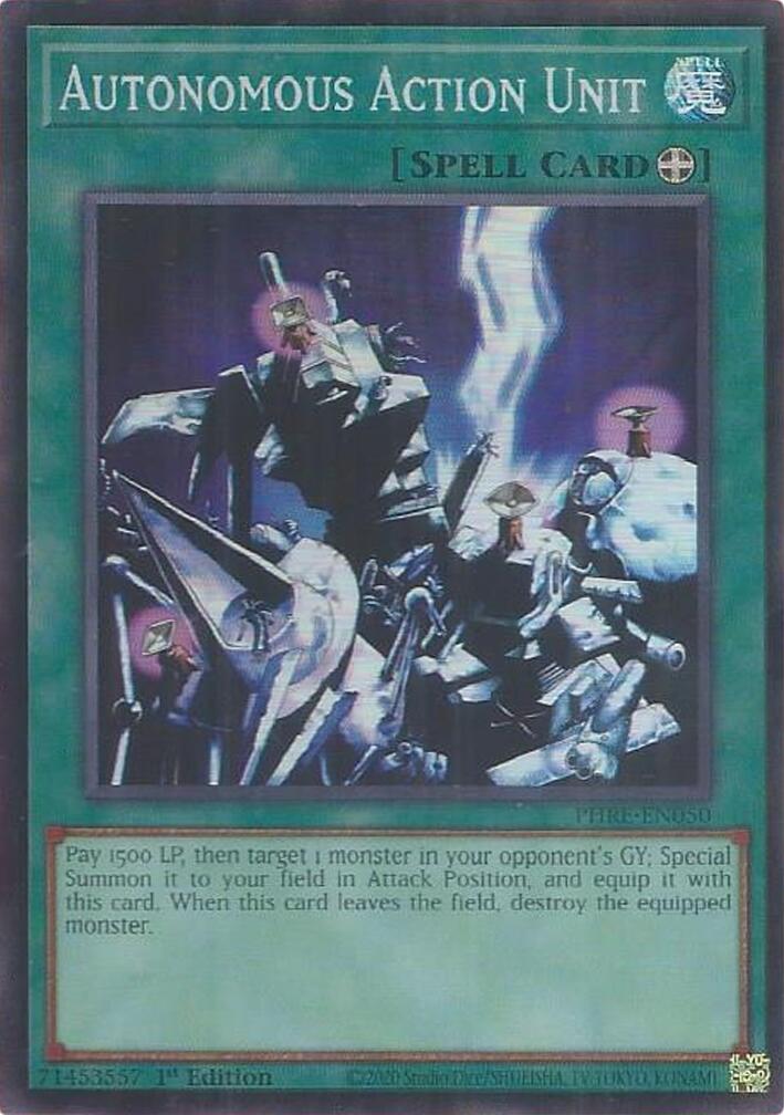 Autonomous Action Unit (Super Rare) [PHRE-EN050] Super Rare | Gear Gaming Fayetteville