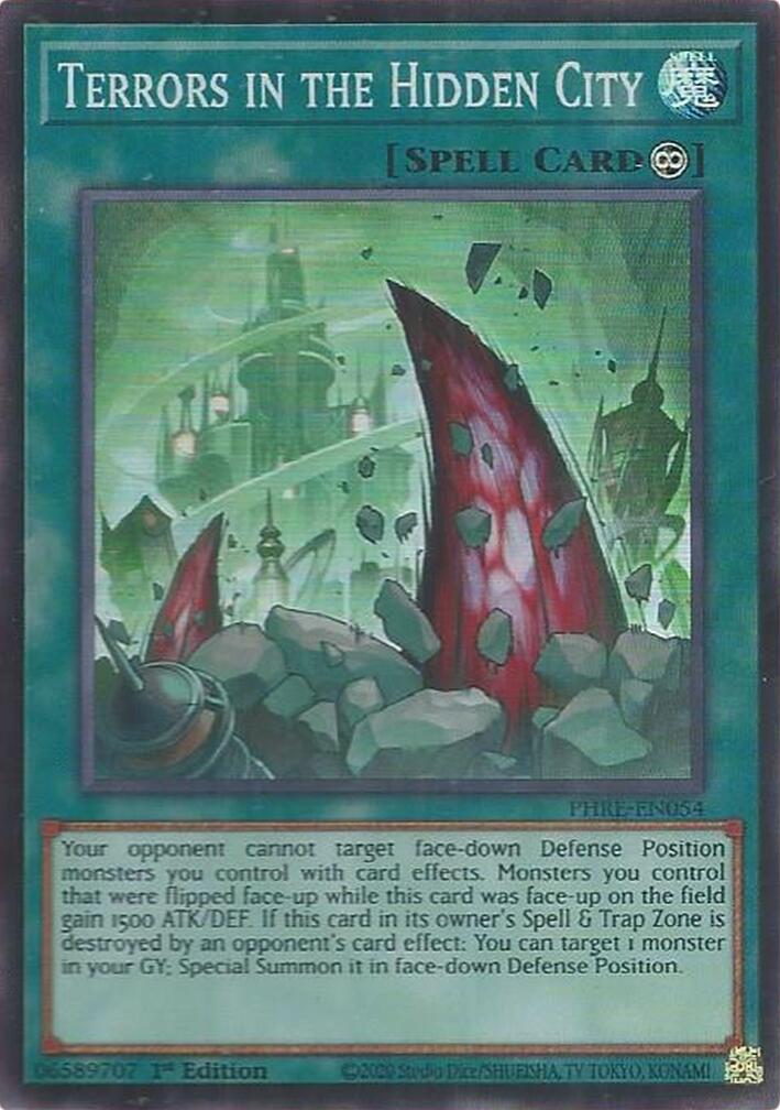 Terrors in the Hidden City (Super Rare) [PHRE-EN054] Super Rare | Gear Gaming Fayetteville