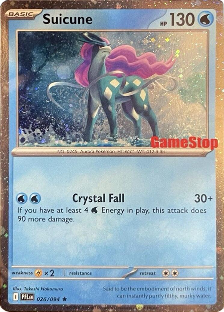 Suicune (024/131) (Cosmos Holo) (GameStop Exclusive) [Miscellaneous Cards] | Gear Gaming Fayetteville