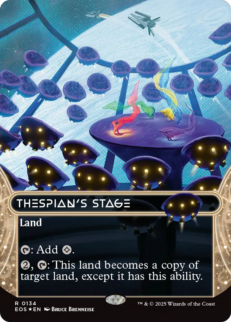 Thespian's Stage (0134) (Borderless) (Galaxy Foil) [Edge of Eternities: Stellar Sights] | Gear Gaming Fayetteville