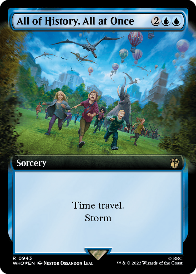 All of History, All at Once (Extended Art) (Surge Foil) [Doctor Who] | Gear Gaming Fayetteville