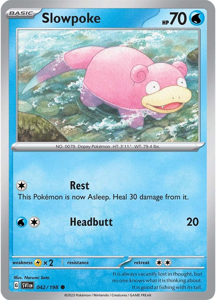 Slowpoke (042/198) [Scarlet & Violet: Base Set] | Gear Gaming Fayetteville