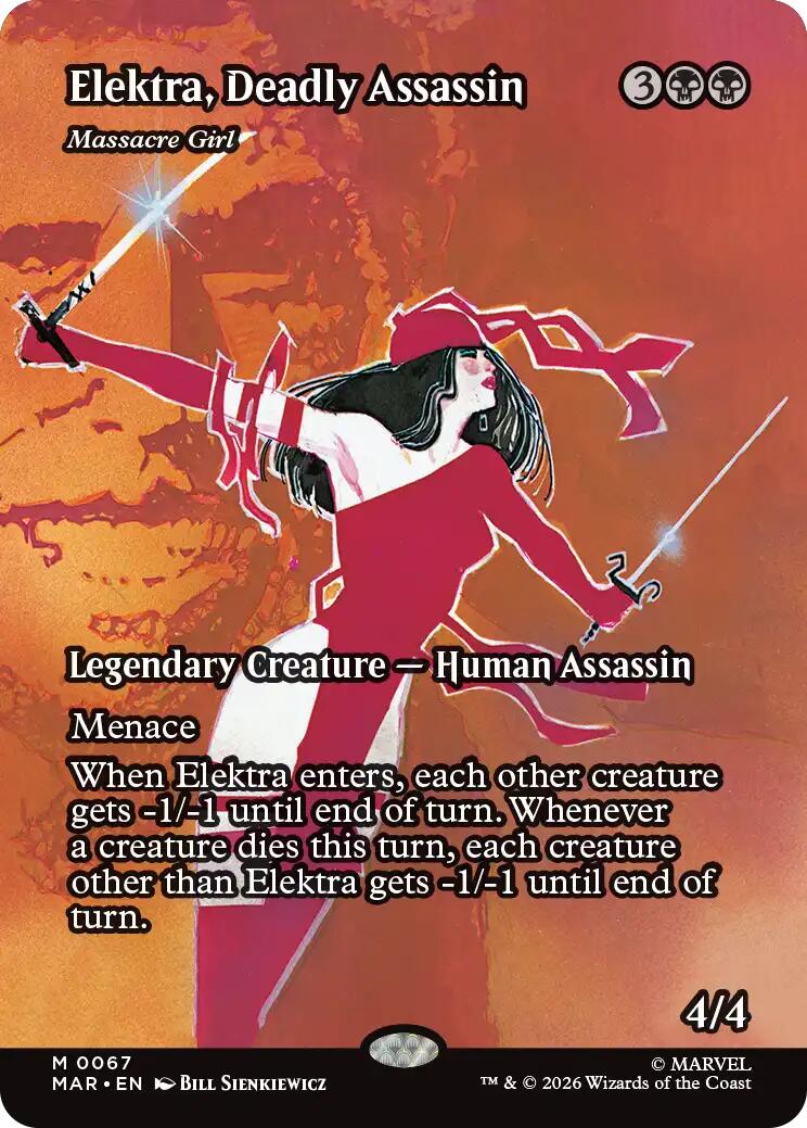 Elektra, Deadly Assassin - Massacre Girl (Borderless) [Marvel Universe: Eternal-Legal] | Gear Gaming Fayetteville