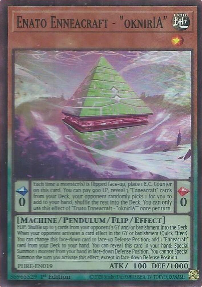 Enato Enneacraft - "oknirIA" (Super Rare) [PHRE-EN019] Super Rare | Gear Gaming Fayetteville