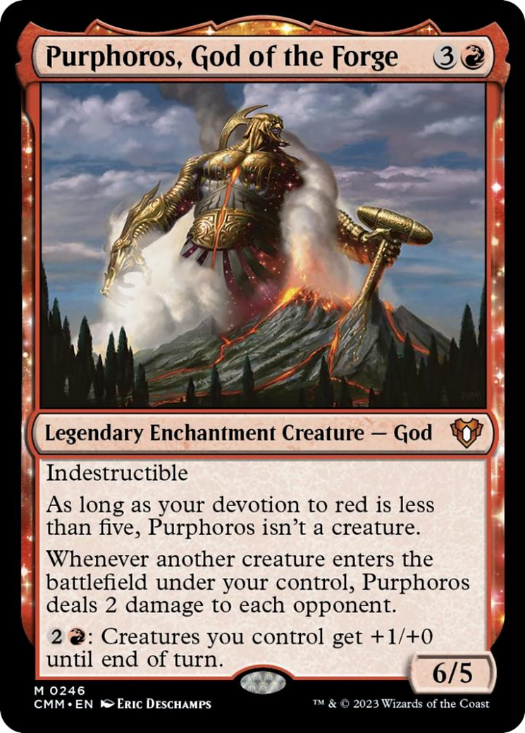Purphoros, God of the Forge [Commander Masters] | Gear Gaming Fayetteville