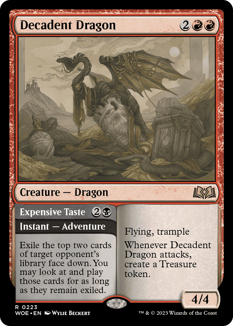 Decadent Dragon // Expensive Taste [Wilds of Eldraine] | Gear Gaming Fayetteville