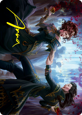 Falkenrath Celebrants 1 Art Card (Gold-Stamped Signature) [Innistrad: Crimson Vow Art Series] | Gear Gaming Fayetteville