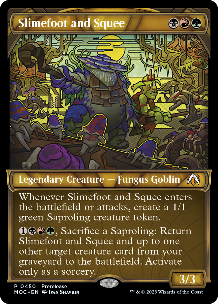 Slimefoot and Squee (Showcase Planar Booster Fun) [March of the Machine Commander Prerelease Promos] | Gear Gaming Fayetteville