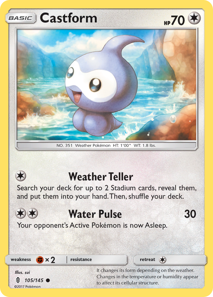 Castform (105/145) [Sun & Moon: Guardians Rising] | Gear Gaming Fayetteville