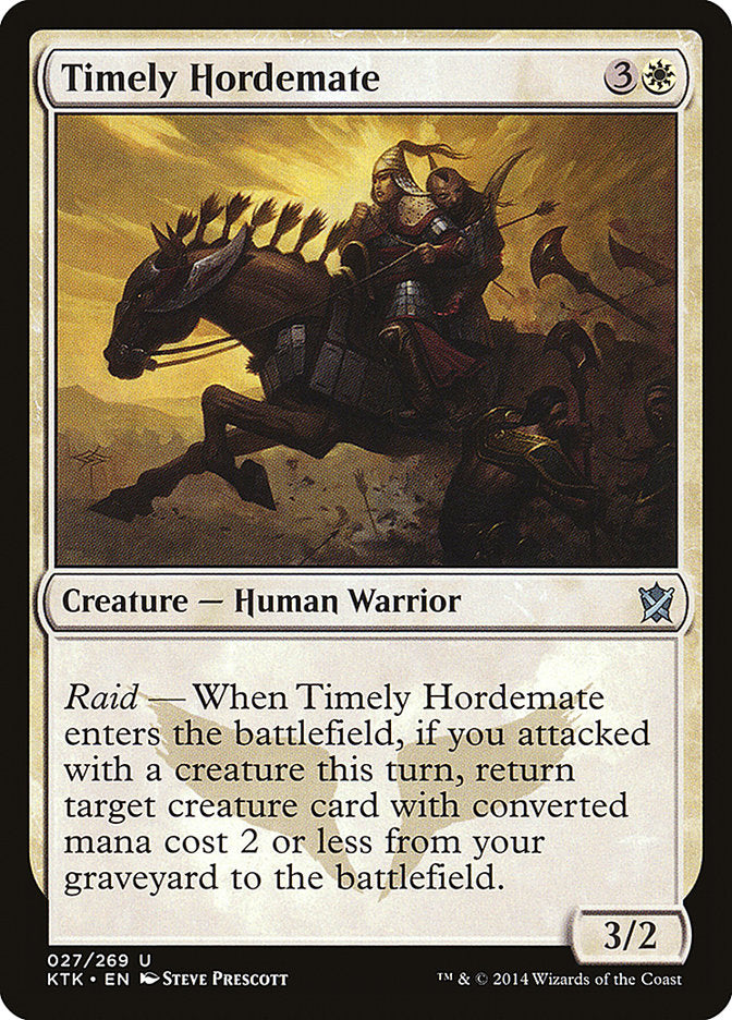 Timely Hordemate [Khans of Tarkir] | Gear Gaming Fayetteville