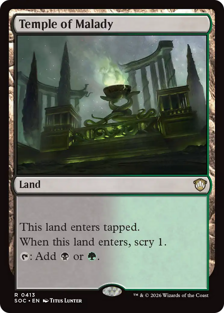 Temple of Malady [Secrets of Strixhaven Commander] | Gear Gaming Fayetteville