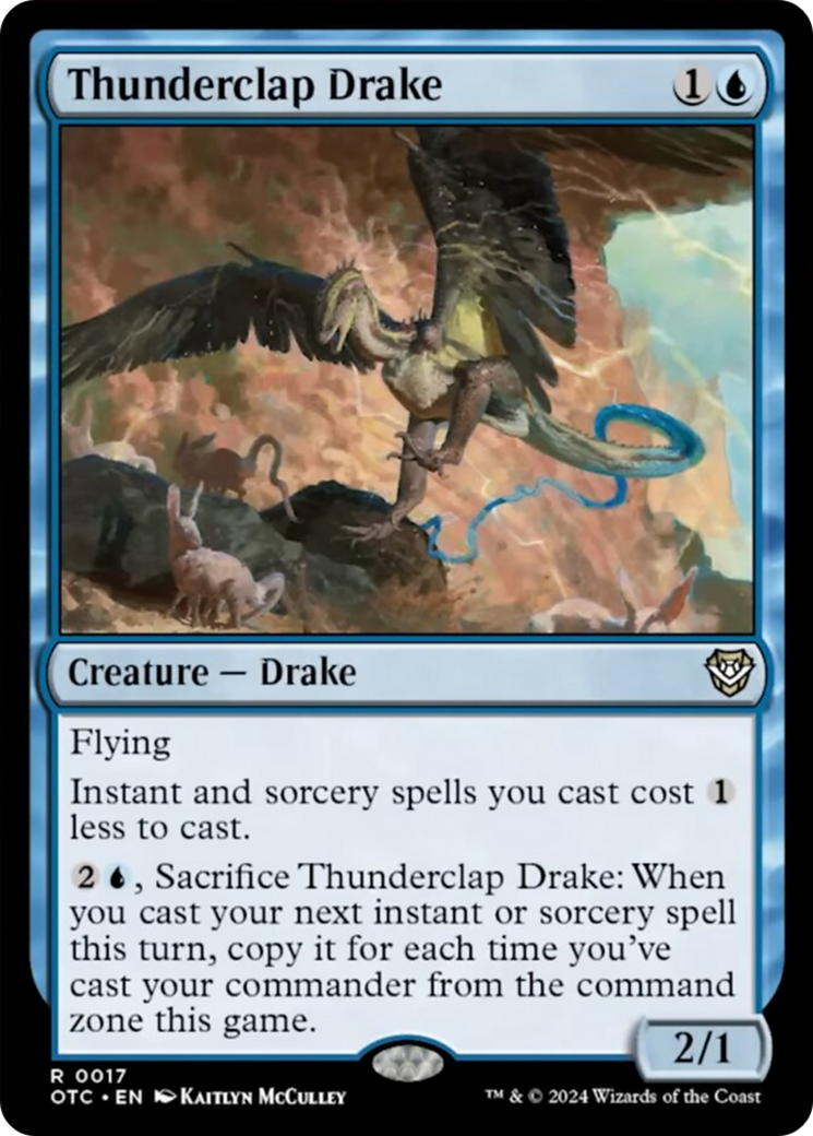 Thunderclap Drake [Outlaws of Thunder Junction Commander] | Gear Gaming Fayetteville