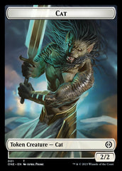 Rebel // Cat Double-Sided Token [Phyrexia: All Will Be One Tokens] | Gear Gaming Fayetteville