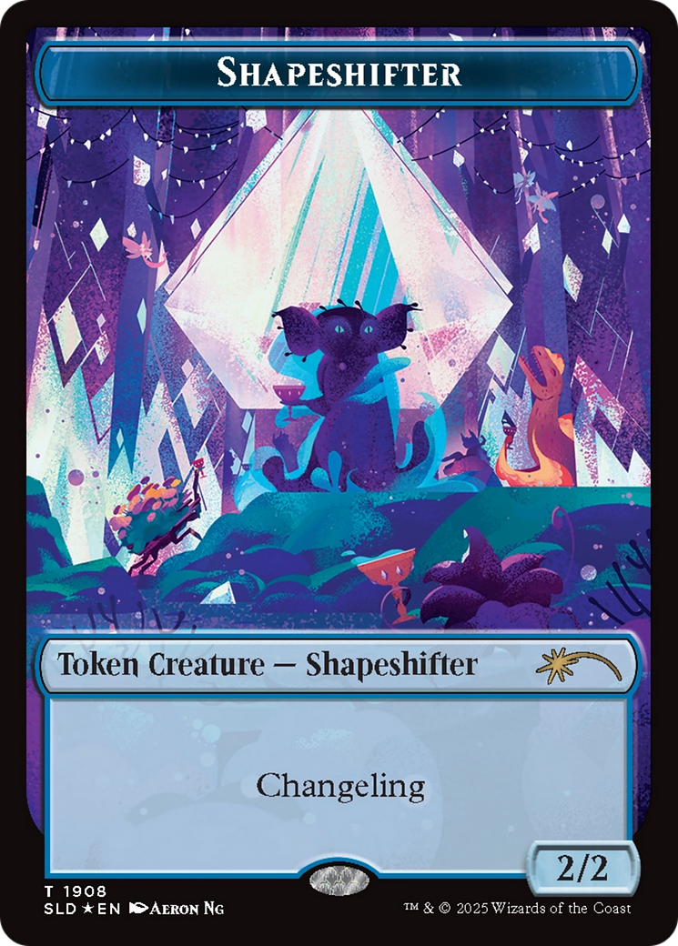 Shapeshifter Token (1908) (Double Rainbow Foil) [Secret Lair Drop Series] | Gear Gaming Fayetteville