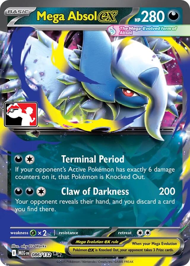 Mega Absol ex (086/132) [Prize Pack Series Seven] | Gear Gaming Fayetteville