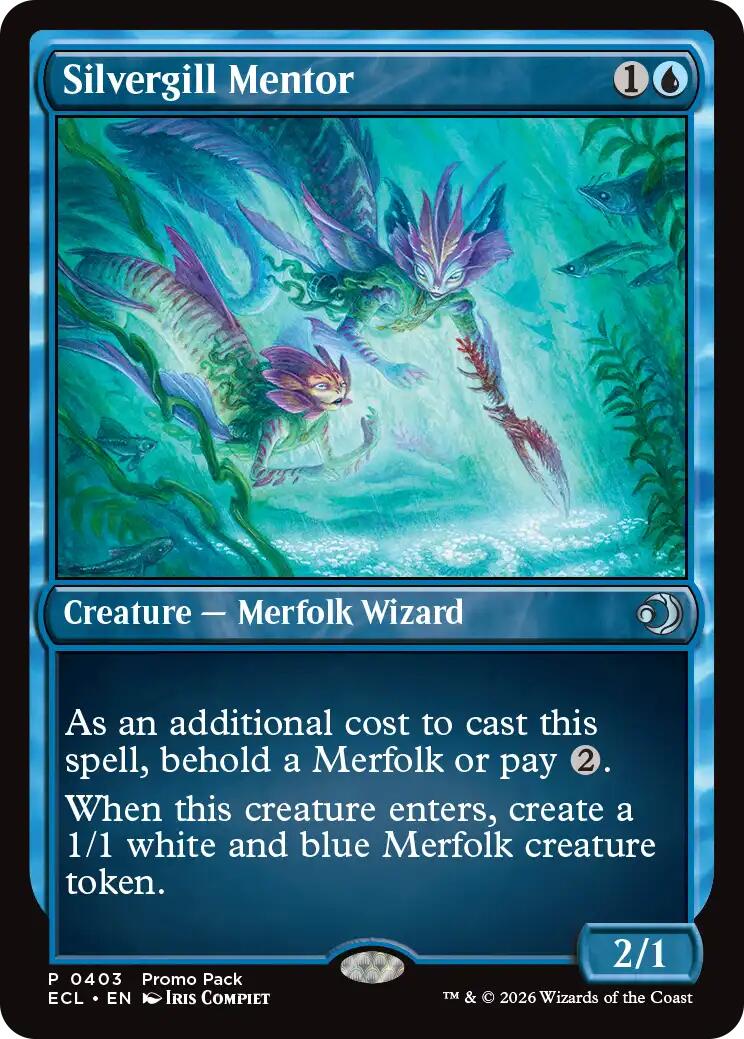 Silvergill Mentor [Lorwyn Eclipsed Promos] | Gear Gaming Fayetteville