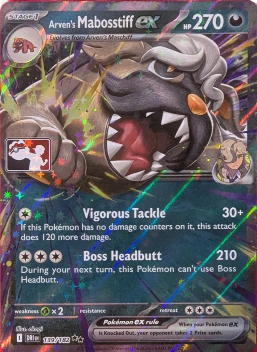 Arven's Mabosstiff ex (139/182) [Prize Pack Series Eight] | Gear Gaming Fayetteville