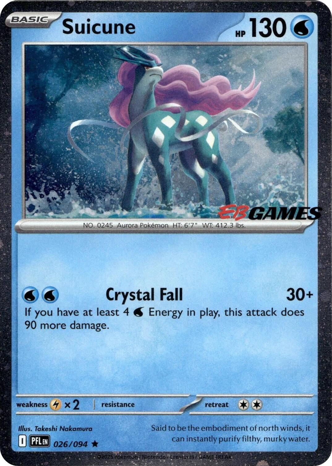 Suicune (026/094) (EB Games Exclusive) [Miscellaneous Cards] | Gear Gaming Fayetteville