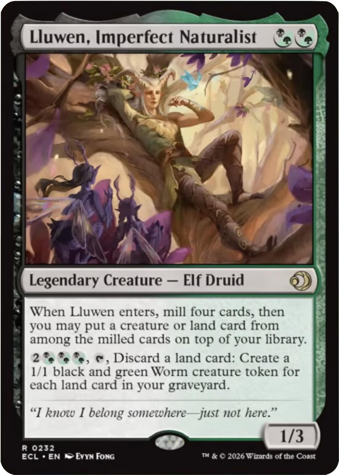 Lluwen, Imperfect Naturalist [Lorwyn Eclipsed] | Gear Gaming Fayetteville