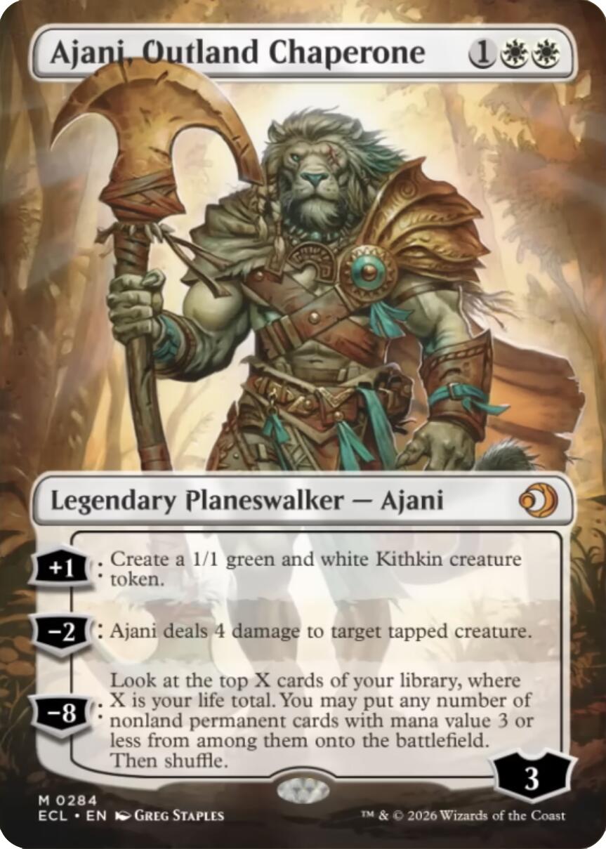 Ajani, Outland Chaperone (Borderless) [Lorwyn Eclipsed] | Gear Gaming Fayetteville