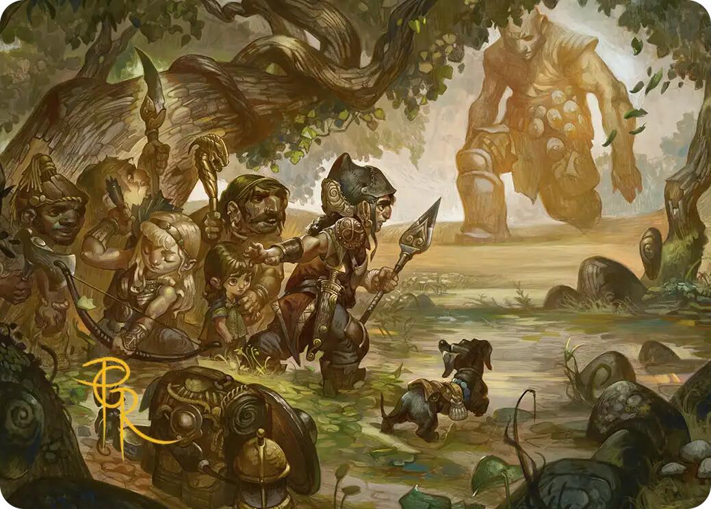 Protective Response Art Card (Gold-Stamped Signature) [Lorwyn Eclipsed Art Series] | Gear Gaming Fayetteville