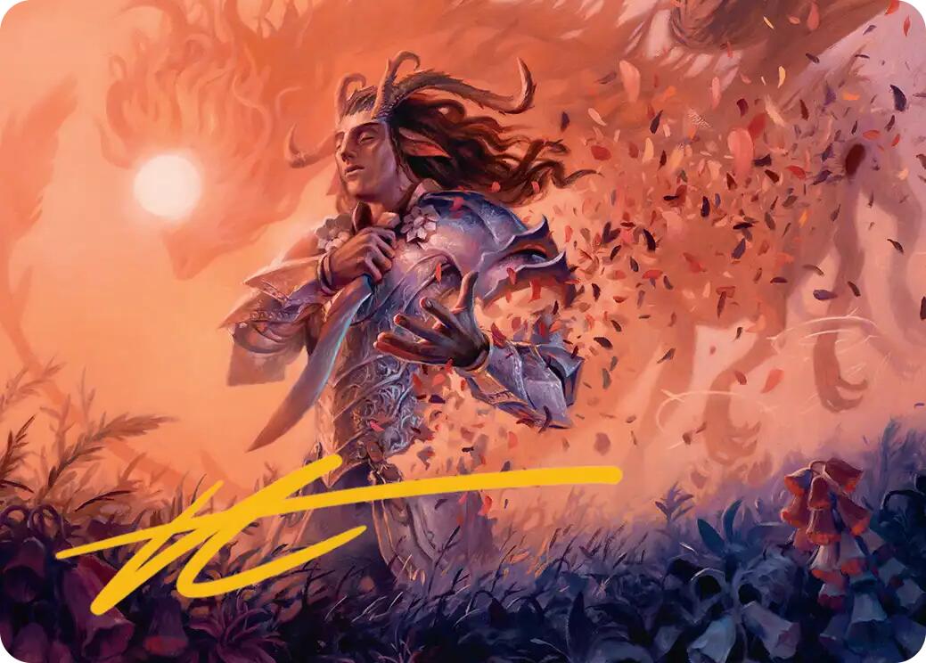 Rhys, the Evermore Art Card (Gold-Stamped Signature) [Lorwyn Eclipsed Art Series] | Gear Gaming Fayetteville