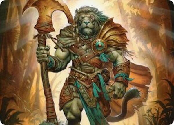 Ajani, Outland Chaperone Art Card [Lorwyn Eclipsed Art Series] | Gear Gaming Fayetteville