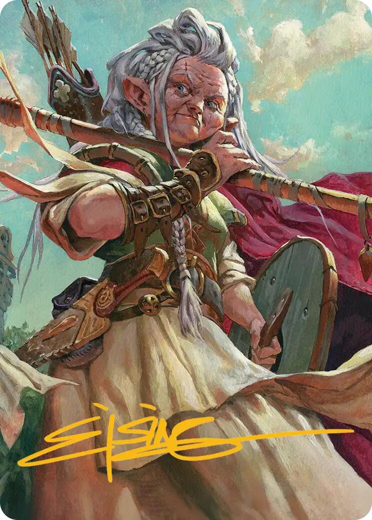 Brigid, Clachan's Heart Art Card (Gold-Stamped Signature) [Lorwyn Eclipsed Art Series] | Gear Gaming Fayetteville