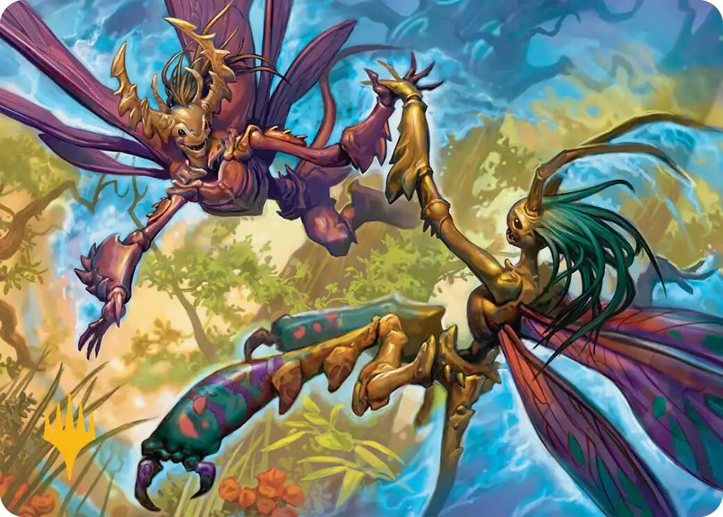 Illusion Spinners Art Card (Gold-Stamped Planeswalker Symbol) [Lorwyn Eclipsed Art Series] | Gear Gaming Fayetteville