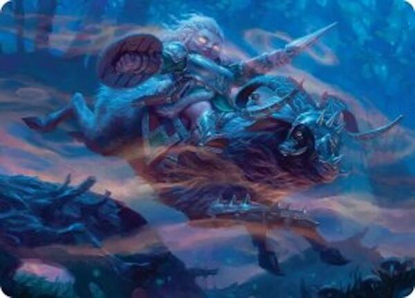 Bristlebane Outrider Art Card [Lorwyn Eclipsed Art Series] | Gear Gaming Fayetteville