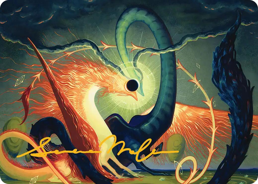 Celestial Reunion Art Card (42/54) (Gold-Stamped Signature) [Lorwyn Eclipsed Art Series] | Gear Gaming Fayetteville