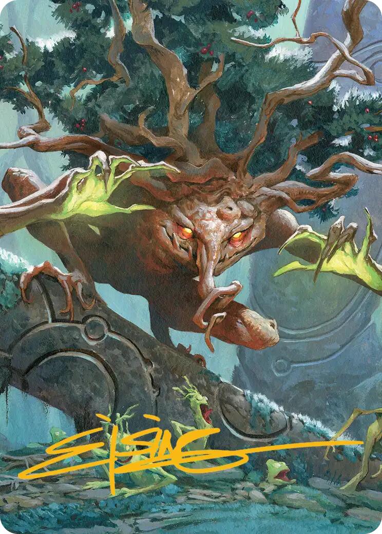 Ferrafor, Young Yew Art Card (Gold-Stamped Signature) [Lorwyn Eclipsed Art Series] | Gear Gaming Fayetteville