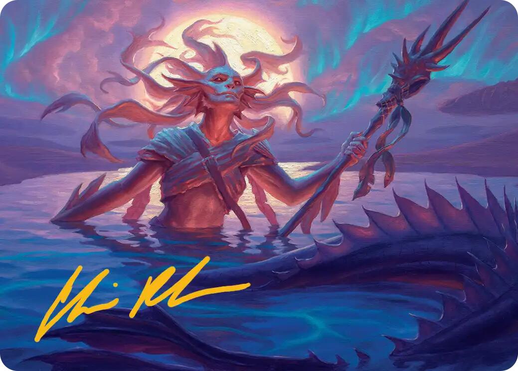Eclipsed Merrow Art Card (Gold-Stamped Signature) [Lorwyn Eclipsed Art Series] | Gear Gaming Fayetteville