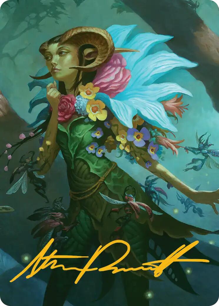 Maralen, Fae Ascendant Art Card (Gold-Stamped Signature) [Lorwyn Eclipsed Art Series] | Gear Gaming Fayetteville