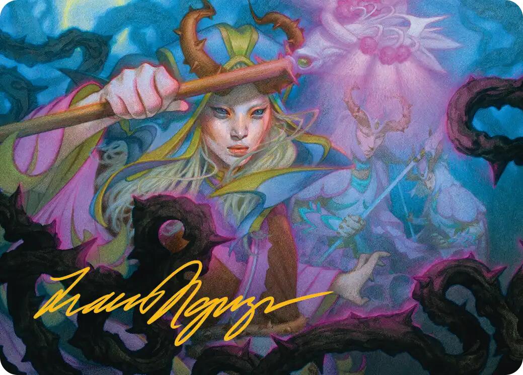 Stoic Grove-Guide Art Card (Gold-Stamped Signature) [Lorwyn Eclipsed Art Series] | Gear Gaming Fayetteville