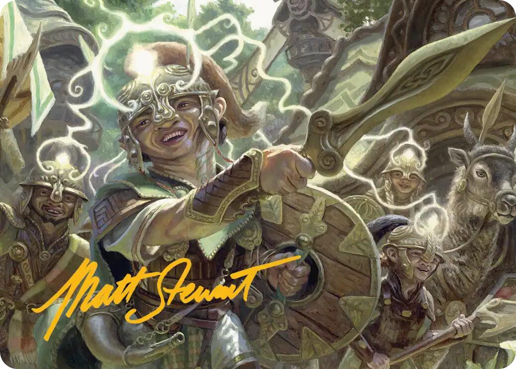 Thoughtweft Lieutenant Art Card (Gold-Stamped Signature) [Lorwyn Eclipsed Art Series] | Gear Gaming Fayetteville