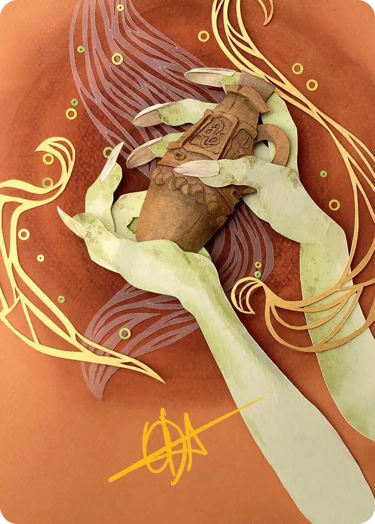 Thousand-Year Elixir Art Card (Gold-Stamped Signature) [Lorwyn Eclipsed Art Series] | Gear Gaming Fayetteville