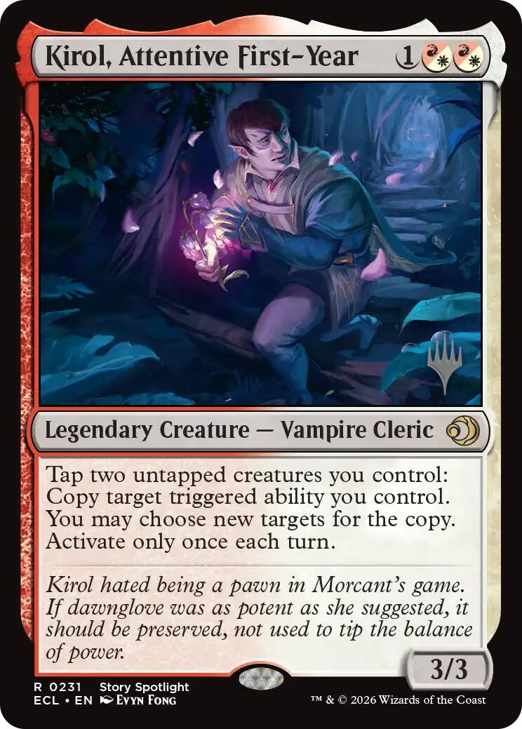 Kirol, Attentive First-Year [Lorwyn Eclipsed Promos] | Gear Gaming Fayetteville