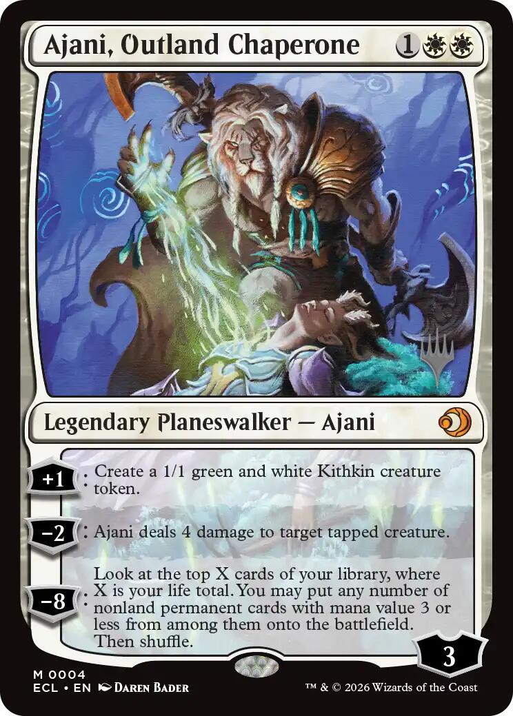 Ajani, Outland Chaperone [Lorwyn Eclipsed Promos] | Gear Gaming Fayetteville