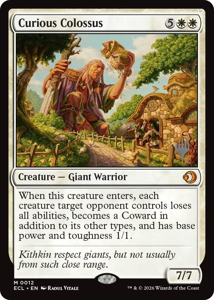 Curious Colossus [Lorwyn Eclipsed Promos] | Gear Gaming Fayetteville