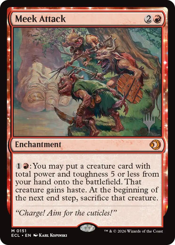Meek Attack [Lorwyn Eclipsed Promos] | Gear Gaming Fayetteville