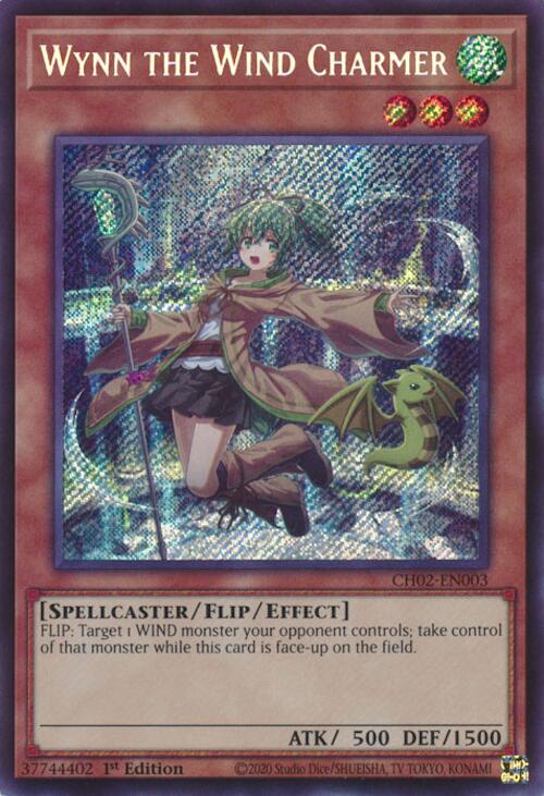 Wynn the Wind Charmer [CH02-EN003] Secret Rare | Gear Gaming Fayetteville