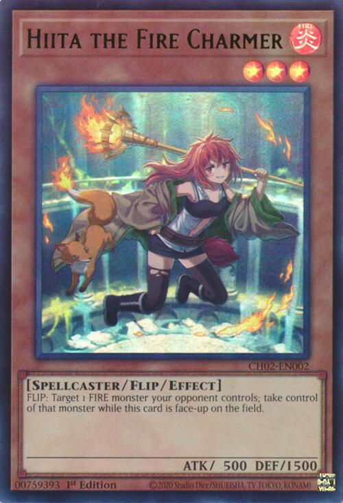 Hiita the Fire Charmer (Ultra Rare) [CH02-EN002] Ultra Rare | Gear Gaming Fayetteville