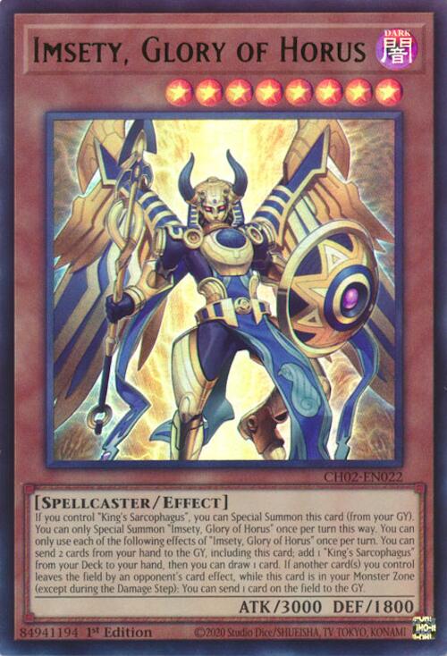 Imsety, Glory of Horus [CH02-EN022] Ultra Rare | Gear Gaming Fayetteville