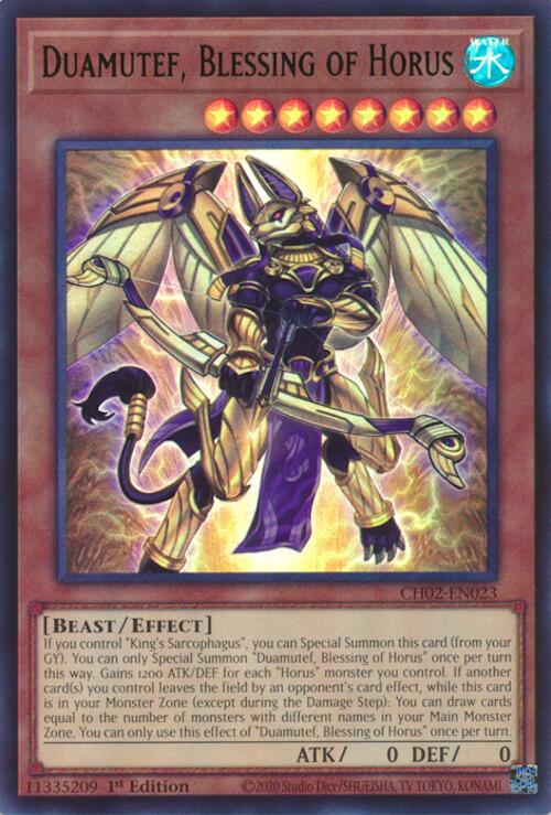 Duamutef, Blessing of Horus [CH02-EN023] Ultra Rare | Gear Gaming Fayetteville