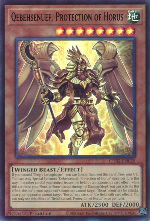 Qebehsenuef, Protection of Horus [CH02-EN025] Ultra Rare | Gear Gaming Fayetteville