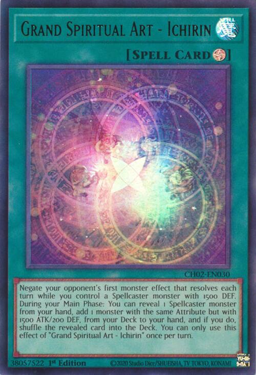 Grand Spiritual Art - Ichirin [CH02-EN030] Ultra Rare | Gear Gaming Fayetteville