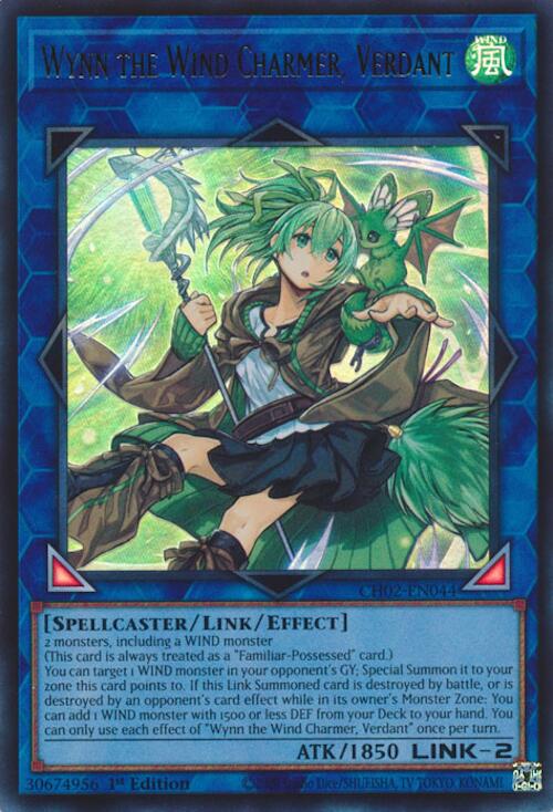 Wynn the Wind Charmer, Verdant [CH02-EN044] Ultra Rare | Gear Gaming Fayetteville