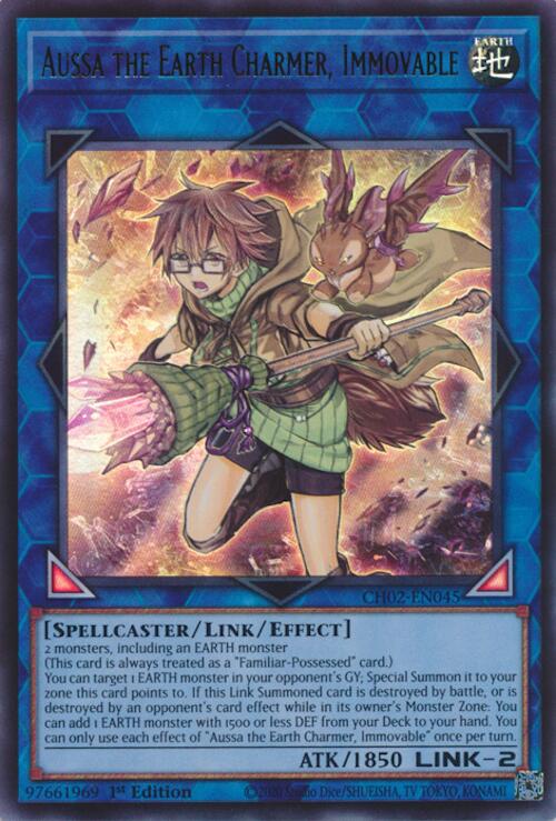 Aussa the Earth Charmer, Immovable [CH02-EN045] Ultra Rare | Gear Gaming Fayetteville