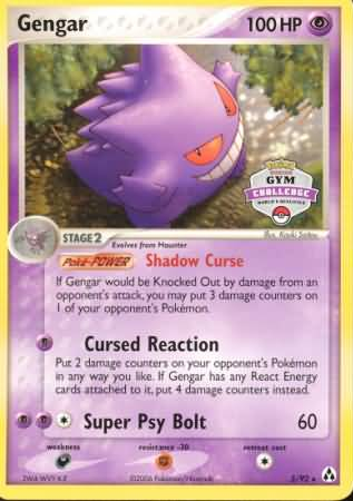 Gengar (5/92) (Gym Challenge) [EX: Legend Maker] | Gear Gaming Fayetteville